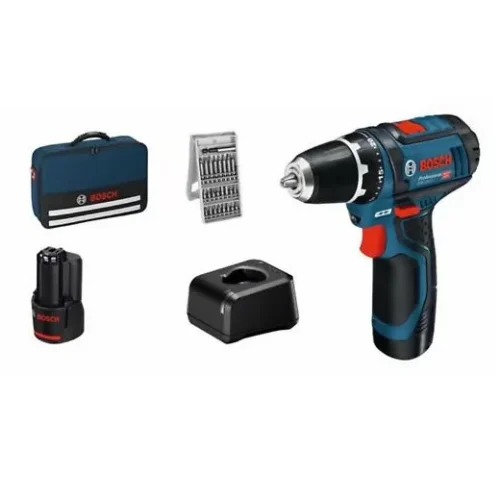BOSCH APARAFUSADORA GSR 12V-15 + 2X2.0Ah + 25ACC + CAR12V 060186810H
