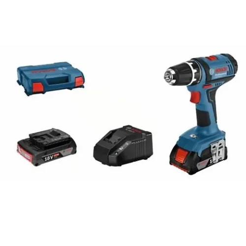 BOSCH APARAFUSADORA GSR 18-2-LI + 2x2.0Ah. + CARREGADOR 18V-20 + L-CASE 06019B7305
