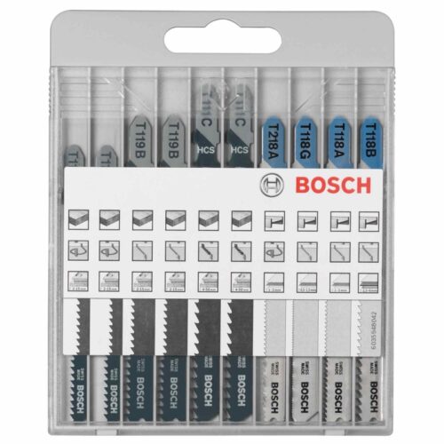 BOSCH Set calar: Basic Wood+Metal: 10uds 2607010630