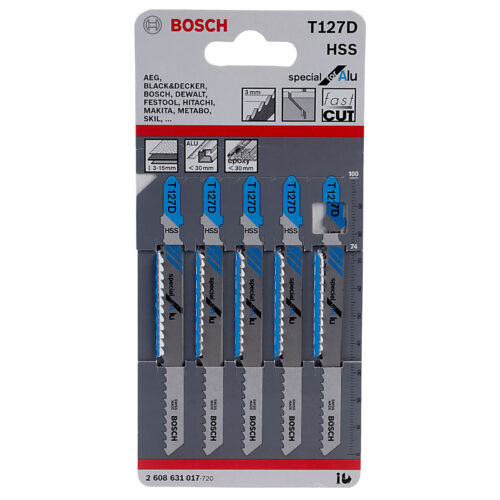 BOSCH LAM. SERRA VERTICAL T127D (5UN) 2608631017