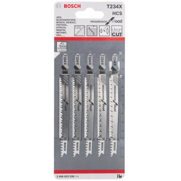 BOSCH LAM. SERRA VERTICAL T234X (5UN) 2608633528